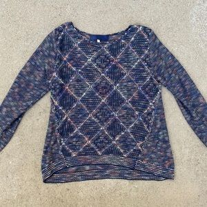 Colorful Long Sleeved Sweater M
